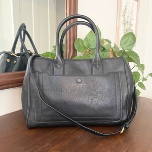 🌵NEW MARC JACOBS Black 100% Cow Leather Handbag with Crossbody Strap